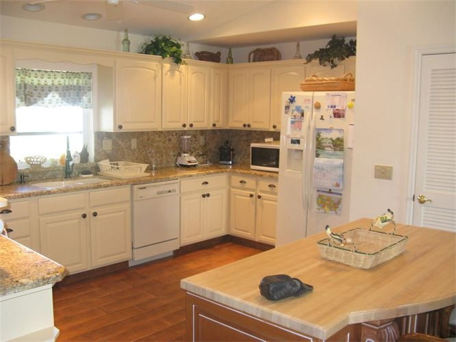 Freshly painted interior kitchen